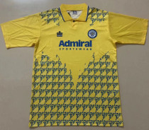 1992/93 Leeds United Away Yellow Retro Soccer Jersey
