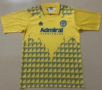 1992/93 Leeds United Away Yellow Retro Soccer Jersey
