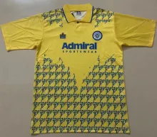 1992/93 Leeds United Away Yellow Retro Soccer Jersey