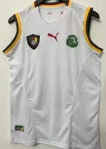 2002 Cameroun Away White Retro Soccer Jersey