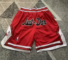 Bulls Red Four Bags NBA Pants