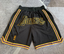 Lakers Black Four Bags NBA Pants