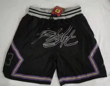 Bulls Black Four Bags NBA Pants