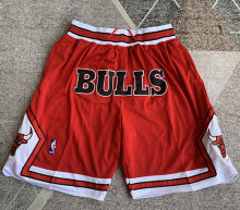 Bulls Red Four Bags NBA Pants
