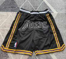Lakers Black Four Bags NBA Pants