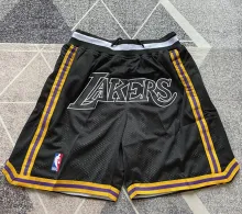 Lakers Black Four Bags NBA Pants