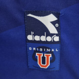1996 Universidad de Chile Home Blue Retro Long Sleeve Retro Jersey