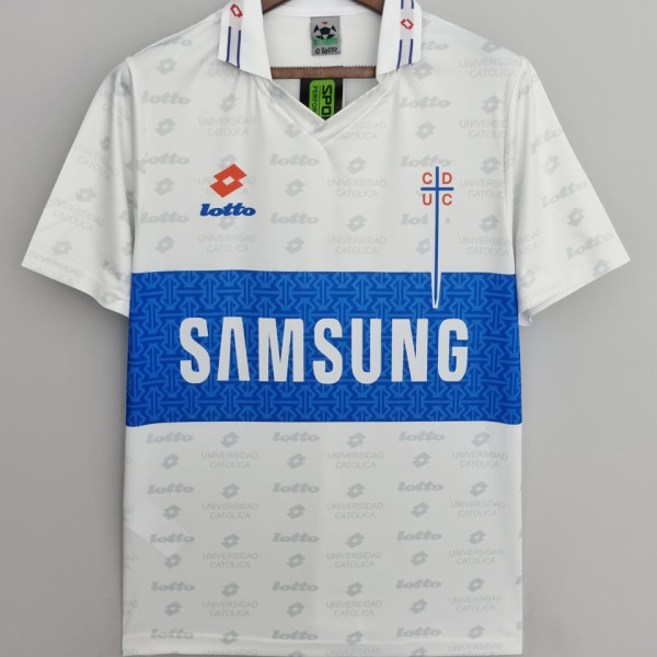 1996 CDUC Catholic Away White Retro Soccer Jersey
