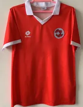 1995 Switzerland Home Red Retro Soccer Jersey