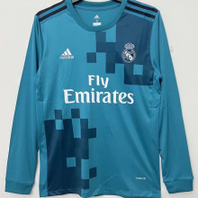 2017/18 RM 3rd Retro Long Sleeve Fans Soccer Jersey