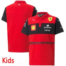 2022 Ferrari F1 Red POLO Team Kids T-Shirt