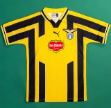 1998-1999 Lazio Third Yellow Retro Soccer Jersey
