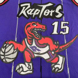 1998/99 Toronto Raptors CARTER #15 Purple Mitchell Ness Retro Jerseys 刺绣