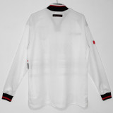 1998/99 M Utd Away Long Sleeve Retro Soccer Jersey