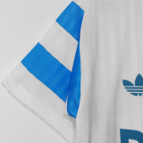 1990 Marseille Home White Retro Soccer Jersey