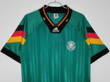 1992 Germany Away Green Retro Soccer Jersey