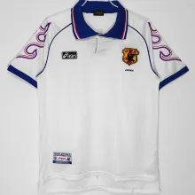 1998 Japan Away White Retro Soccer Jersey
