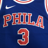 76ers IVERSON #3 Retro Blue NBA Jerseys