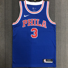 76ers IVERSON #3 Retro Blue NBA Jerseys