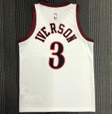 76ers IVERSON #3 Retro White NBA Jerseys