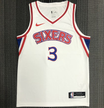 76ers IVERSON #3 Retro White NBA Jerseys