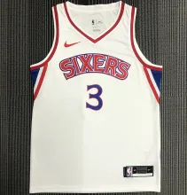76ers IVERSON #3 Retro White NBA Jerseys