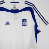 2004 Greece Away White Retro Soccer Jersey