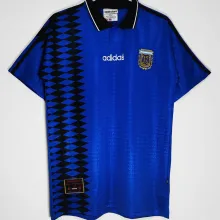 1994 Argentina Away Blue Retro Soccer Jersey