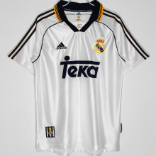 1999/2000 RM Home White Retro Soccer Jersey