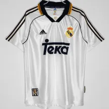 1999/2000 RM Home White Retro Soccer Jersey