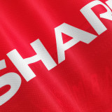 1994/96 M Utd Home Red Long Sleeve Retro Soccer Jersey