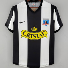 1999 Colo-Colo Third White Black Retro Soccer Jersey