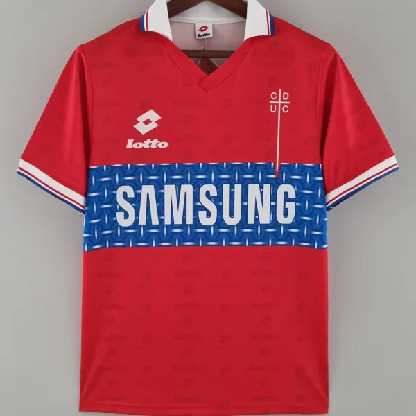 1996 CDUC Catholic Away Red Retro Soccer Jersey