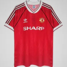 1990/92 M Utd Home Retro Soccer Jersey