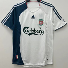 2006/08 LFC Away White And Black Retro Soccer Jersey
