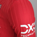 2022/23 M Utd Home Red Player Version Long Sleeve Jersey