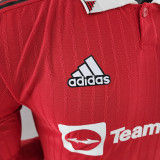 2022/23 M Utd Home Red Player Version Long Sleeve Jersey
