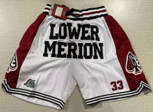 Kobe High School Edition White  Four Bags NBA Pants