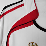 2006/07 AC Milan Away White Retro Long Sleeve Soccer Jersey
