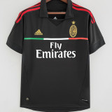 2011/12 AC Milan Third Black Retro Soccer Jersey