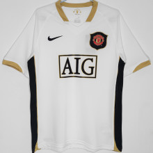 2006/07 M Utd Away White Retro Soccer Jersey