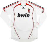 2006/07 AC Milan Away White Retro Long Sleeve Soccer Jersey