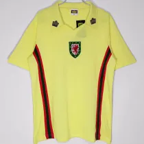 1976/79 Wales Away Yellow Retro Soccer Jersey