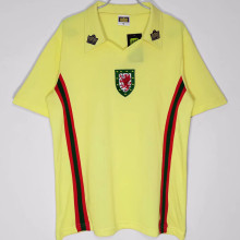 1976/79 Wales Away Yellow Retro Soccer Jersey