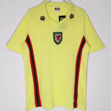 1976/79 Wales Away Yellow Retro Soccer Jersey