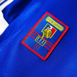 1998 France Home Long Sleeve Retro Soccer Jersey