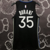 Warriors DURANT #35 Black Grey NBA Jerseys