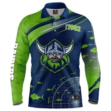 2022/23 Canberra Raiders Rugby Fishing Jersey 突击者