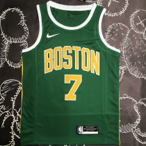 Celtics BROWN  #7 Green NBA Jerseys