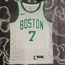 Celtics BROWN #7 Grey  NBA Jerseys